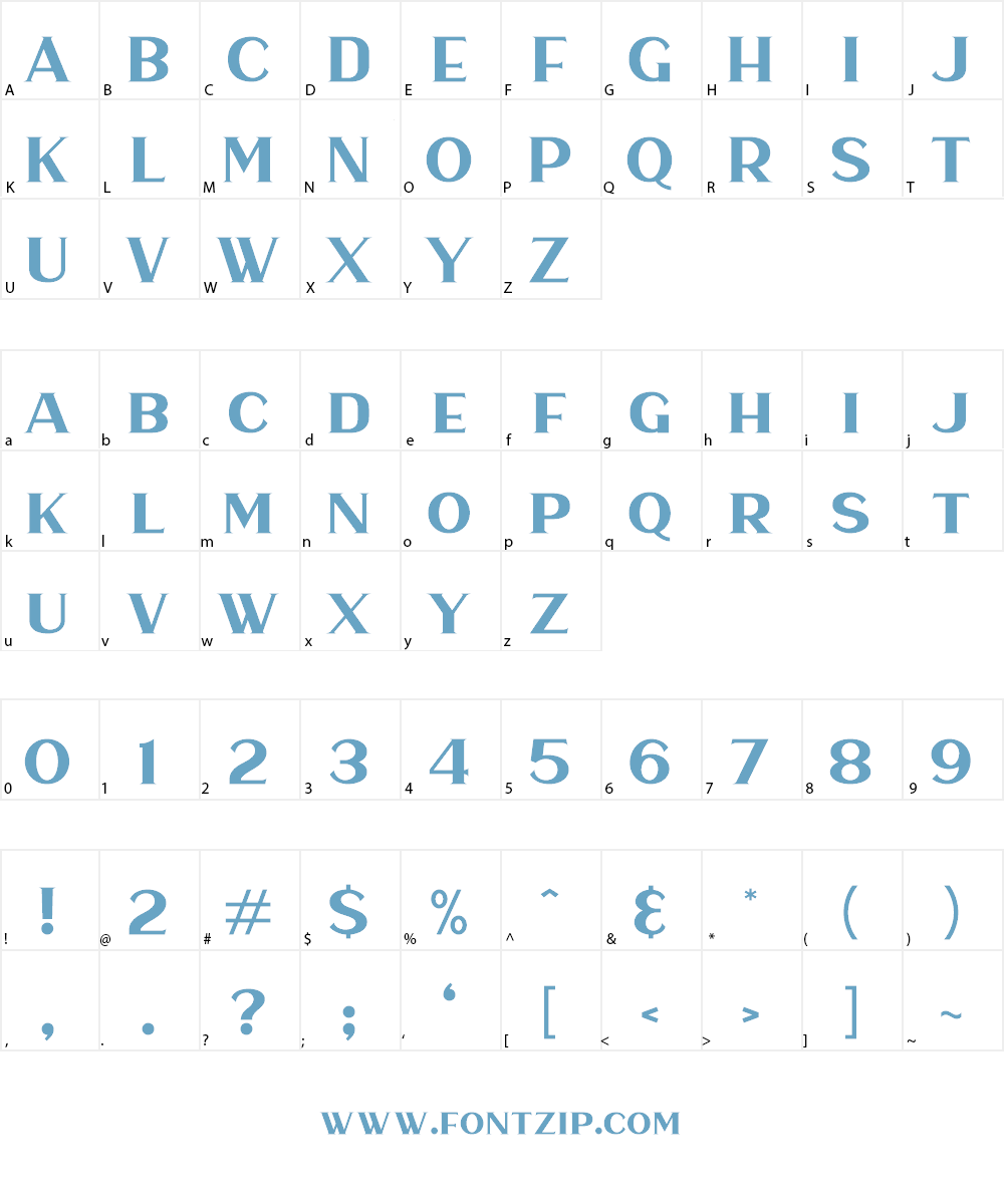 Haarlem Serif Demo Font Character